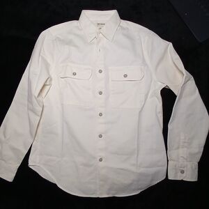 Todd Snyder Men's White Casual Button-Down Shirt